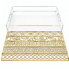 ACRYLIC TRAY WITH INTER-CHANGEABLE PATTERNS