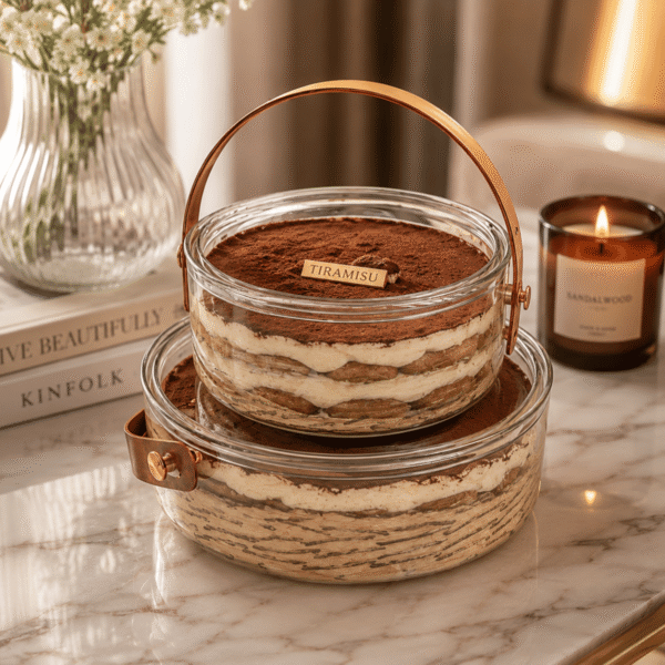 TIRAMISU ROUND BOX 21CM- R130