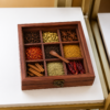 WOODEN SPICE BOX
