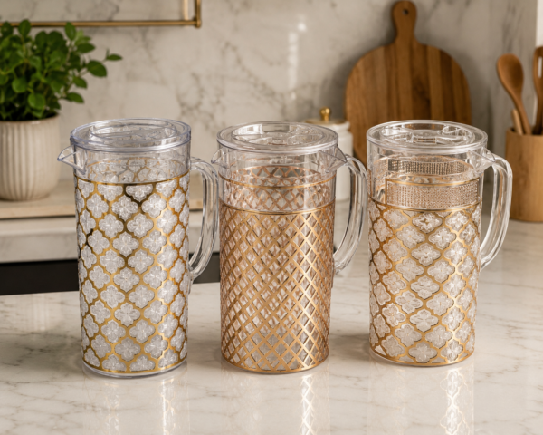 Acrylic gold 2 L jugs