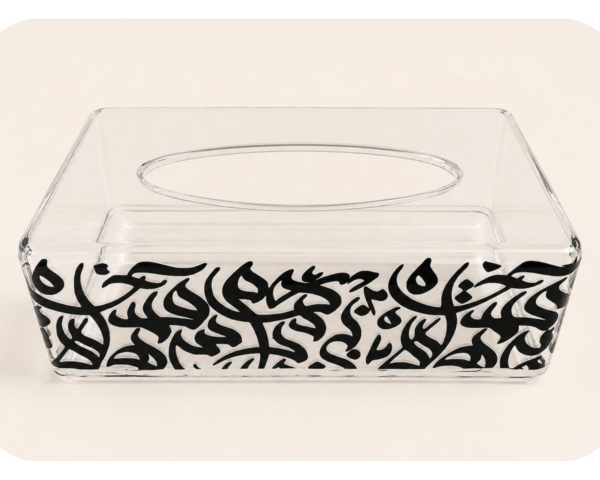 Clear tissue box