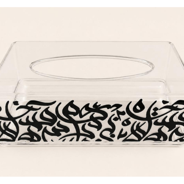Clear tissue box