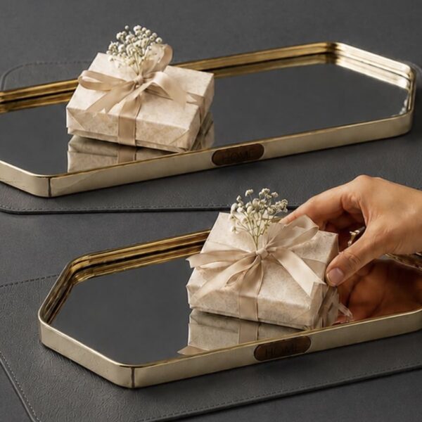Geo mirror tray