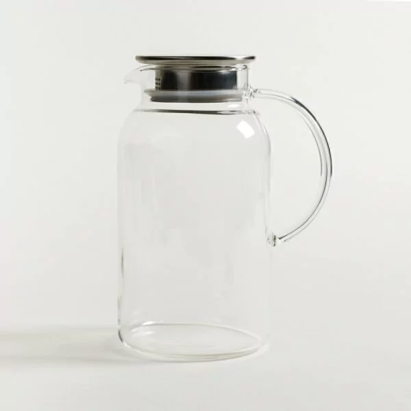 Glass Tea Pot with Stainless Steel Lid – 1.8L