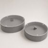 Eclipse Orbit Display Showcase Set of 2 With Lid- Grey