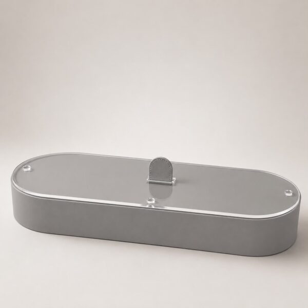 WhatsApp Image 2026-08-11 at 3.18.21 PM (1) Eclipse Elongated Display Showcase With Lid-Grey