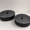 Eclipse Orbit Display Showcase Set of 2 With Lid Black