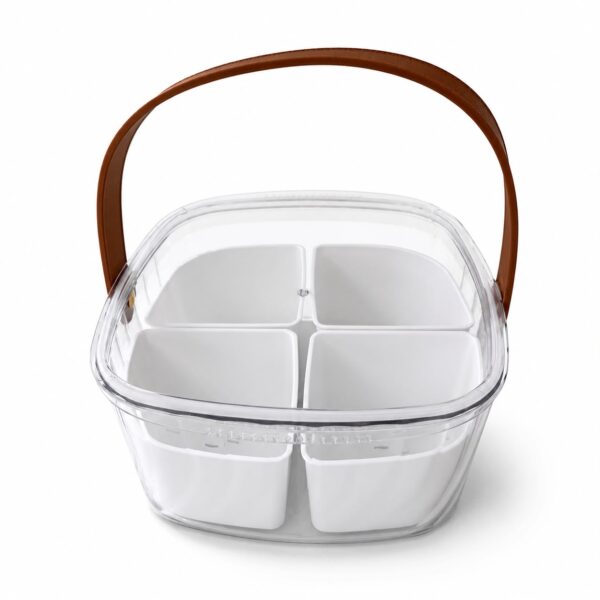 Multipurpose 4-Compartment Acrylic Box