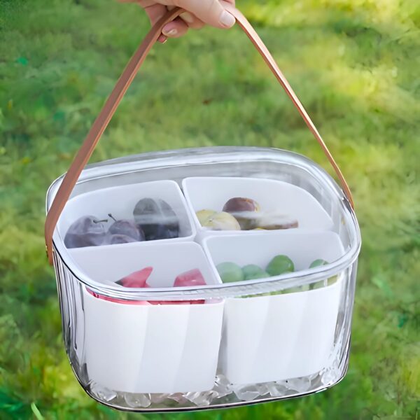 Multipurpose 4-Compartment Acrylic Box