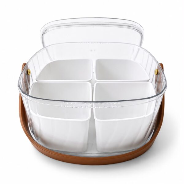Multipurpose 4-Compartment Acrylic Box