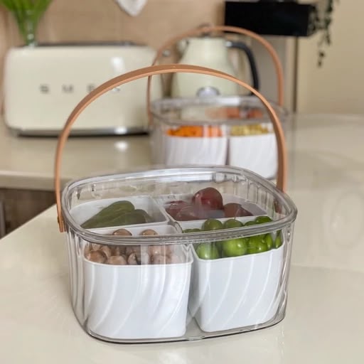 Multipurpose 4-Compartment Acrylic Box