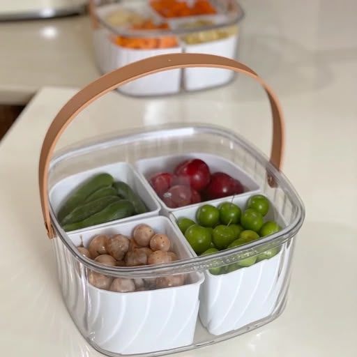 Multipurpose 4-Compartment Acrylic Box