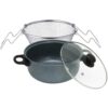 Non-Stick Frying Pan with Frying Basket & Glass Lid – 26cm Non-Stick Frying Pan with Frying Basket & Glass Lid – 26cm