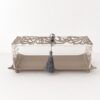 Layali Arabesque Rectangular Display Server-Grey
