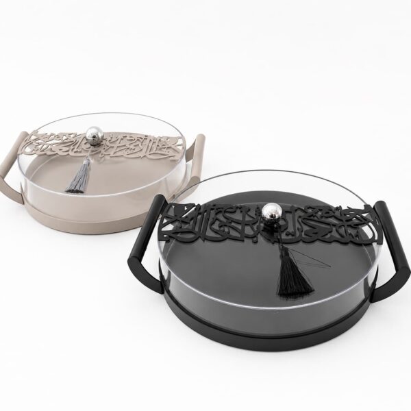Layali Arabesque Serving Tray-Round