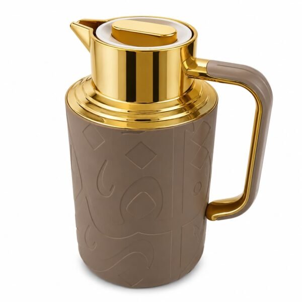 Vacuum Flask 1 Litre - Calligraphy Mocha